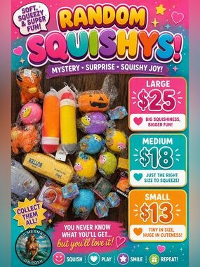 Squishy Toys for Anyone , Stress relief NIP, Price for one 1️⃣ 🧸
